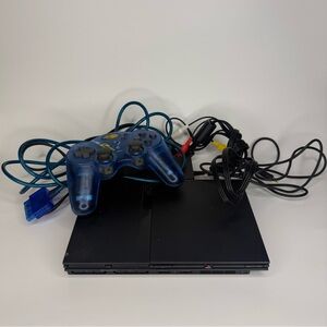 Sony PlayStation 2 PS2 Slim SCPH-75001 Console Complete w/Controller - Tested